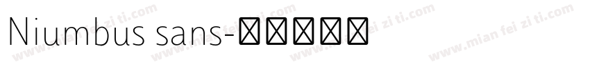 Niumbus sans字体转换